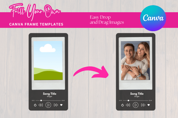 Download Music Player Canva Frame Mockup - Music player canva Collection