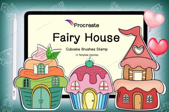 Download Procreate House Cupcake Template Brushes - Cupcake template Collection