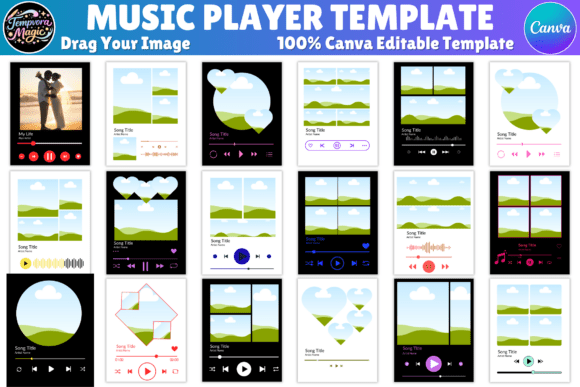 Download Music Player Canva Editable Frames - Music player canva Collection
