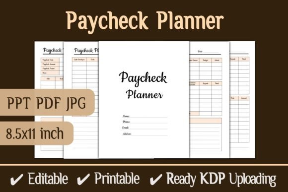 Download Paycheck Budget Planner KDP Interior - Premium Resources